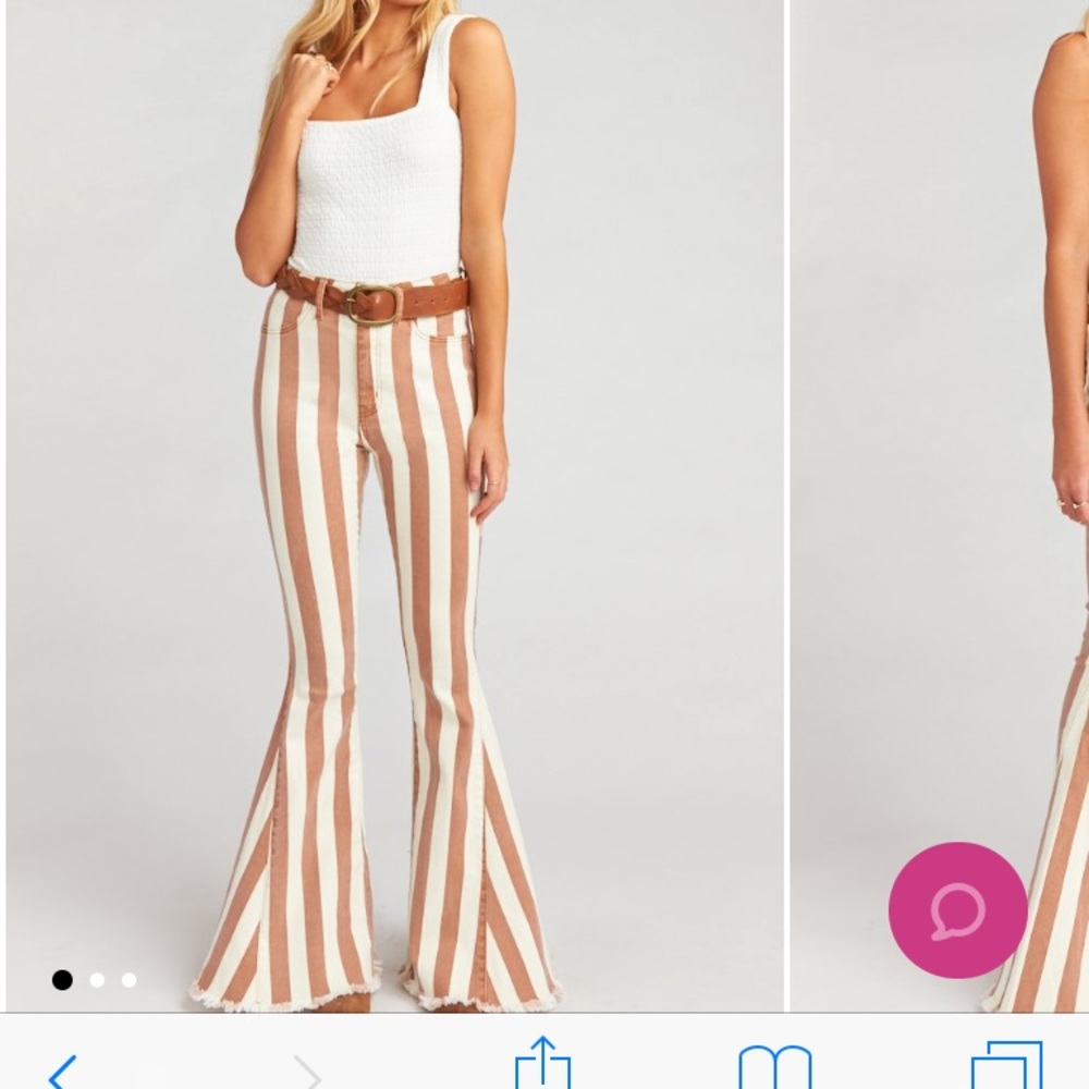 Show me your mumu bell bottoms size 26 for sale